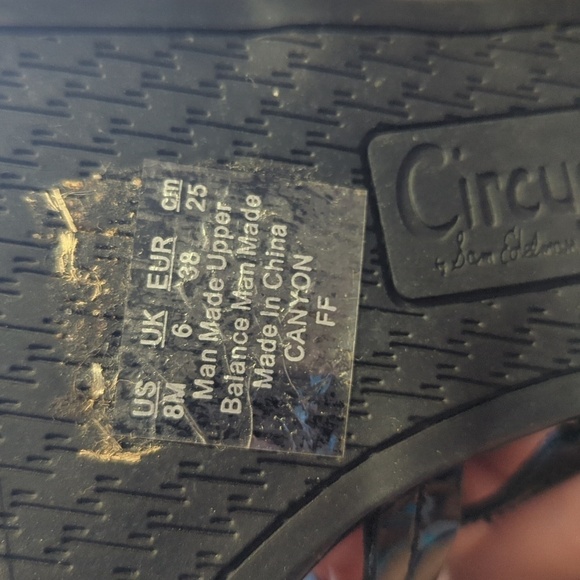 Sam Edelman black patent sandals size 8 - Picture 3 of 3